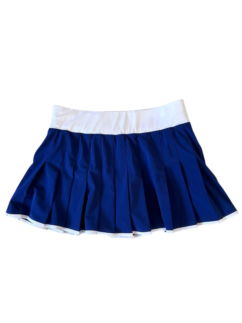 Prince Navy Blue Depths White Pleated Tennis Skort Skirt Womens Large NEW NWT